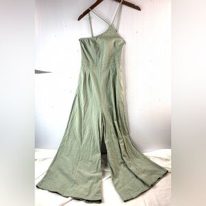 Beautiful S Boho Cotton Asymmetrical Pocketed Wide Leg Jumpsuit